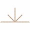 Ekena Millwork Saratoga Smooth Timber Gable Bracket, Douglas Fir, 108"W x 54"H x 1 1/2"D x 3 1/2"F, 12/12 Pitch GBW108X54X0204SAR00SDF - alternate 1